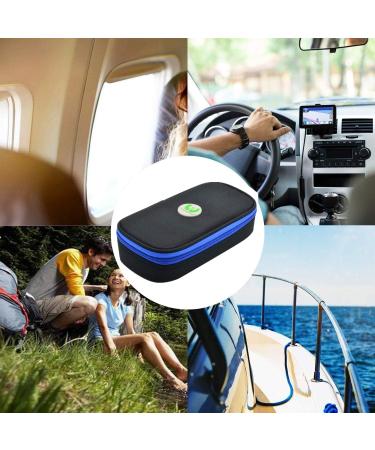 Insulin Cooler Travel Case with Temperature Display | Medication Cooling Bag & 3 Ice Packs | Black - Buy Online on GoSupps.com