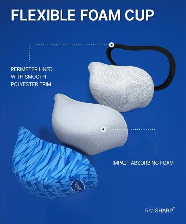 RAYSHARP Youth Athletic Cup - Soft Foam Protective Boys Cup, Ages 7-12, Baseball, Football, Lacrosse, Hockey, MMA - Blue - Buy Online on GoSupps.com