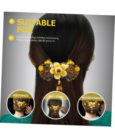 DOITOOL Hairpin Barrettes for Women Hair Styling Accessories Flower Ponytail Barrette Metal Flower Barrettes Wedding Hair Accessories for Women Hair Pin Spring Alloy Clip Miss - Buy Online on GoSupps.com