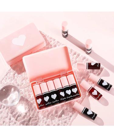 6PCS BANGFENG Lip Stain Tint Set - Long-Lasting & Smudge-Proof Liquid Lip Blush & Cheek Tint - Vibrant Plumping Glass Finish - Rich Pigment for Natural-Looking Lips - Buy Online on GoSupps.com