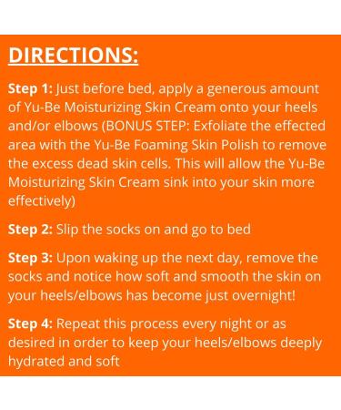 Yu Be Heel & Elbow Moisturizing Socks - 1 Pair - Buy Online on GoSupps.com