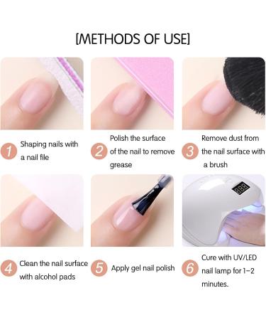 Jelly Gel Nail Polish Sheer Nude Gel Nail Varnish Translucent Nail Polish Soak-Off UV/LED Jelly Nude French Manicure Transparent Gel Nail Polish for Nail Art Salon DIY Home - Buy Online on GoSupps.com