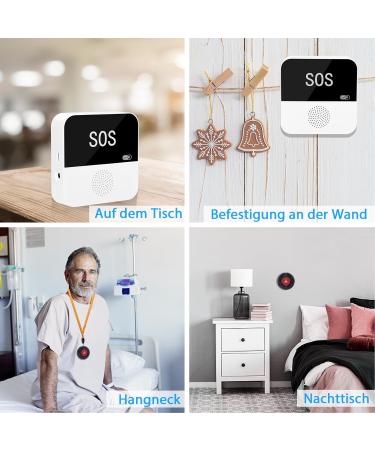 Chunhee WiFi Emergency Button for Seniors - All-in-One Emergency Alert System with Arm Band & Receiver - Ideal for Disabled and Elderly Patients - Buy Online on GoSupps.com