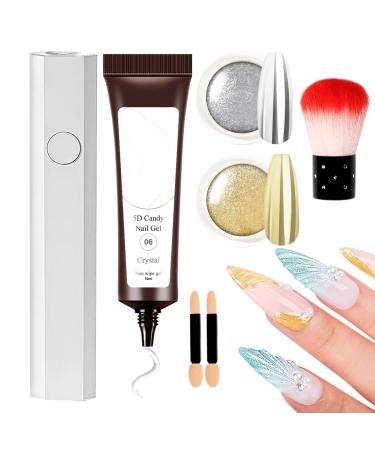 Generisch 5D nail gel for women sculpting gel for design trendy non-sticky texture for everyday wear holiday parties wedding events formal occasions and more.