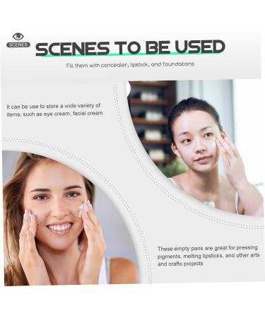 POPETPOP 8 Pcs Blush Box Eyeshadow Box Eyeshadow Case with Mirror Makeup Blush Makeup Supplies Plastic 5x5cmx2pcs Blackx2pcs - Buy Online on GoSupps.com