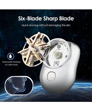 2023 Portable Rechargeable Electric Shaver for Men - USB Mini Travel Razor for Face Shaving (Black) - Buy Online on GoSupps.com