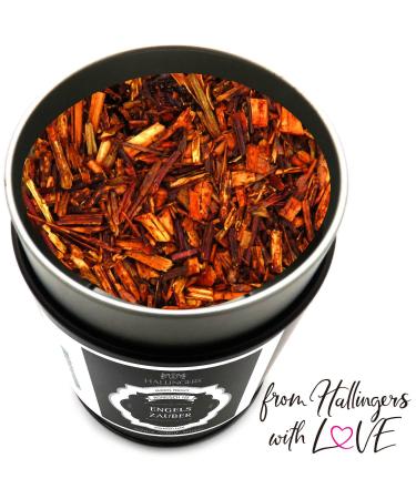 Hallinger's Engelszauber Rooibos Tea with Orange Vanilla & Almond - Perfect Gift for Mother's Day Father's Day & New Year's Eve - 120g Can - Buy Online on GoSupps.com