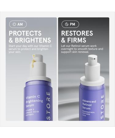 iRestore Vitamin C Brightening Serum Anti Aging Face Serum with 15% Ascorbic Acid Vitamin E Ferulic Acid Peptide Complex & Hyaluronic Acid (Pack of 1) - Buy Online on GoSupps.com