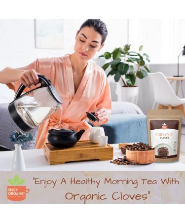 Organic Cloves Whole - 100% Pure USDA Organic - Non-GMO - Keto Friendly - Non-Irradiated - 4 oz - Buy Online on GoSupps.com