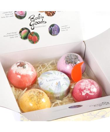 Robin Goods 5-Part Bathing Ball Set - Soy Wax Candle Gift Set for Relaxation | Perfect for Mother's Day Valentine's Day & Birthdays - Buy Online on GoSupps.com
