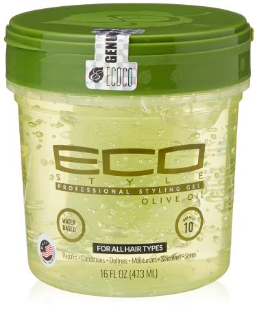 Ecoco Eco Style Gel Olive Oil - 100% Pure Olive Oil - Adds Shine And Tames Split Ends - Weightless Style - Nourishes And Repairs - Adds Moisture To The Scalp - Superior Hold - Healthy Shine - 16 Oz Olive Oil 15.99 Fl Oz ...
