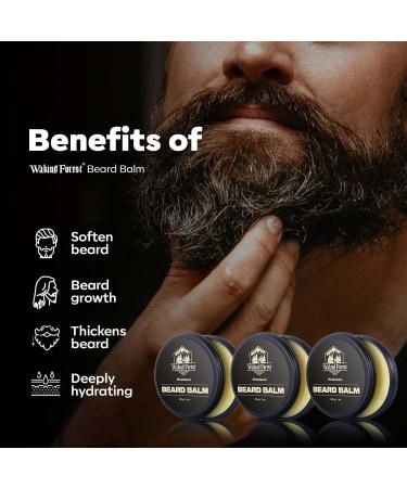 Waking Forest Beard Balm Kit for Men | All-Natural Thicker Beard Growth Butter & Softener | Ultimate Moisturizer Beard Growth Kit - Buy Online on GoSupps.com