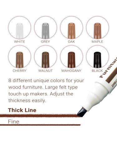 Procest 17 Piece Furniture Repair Kit - Wood Markers, Filler, Wax Sticks - Cover Scratches, Cracks on Furniture, Floors, Cabinets - 8 Colors - Buy Online on GoSupps.com