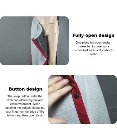 Comfortable Daily Wear Patient Care Pants - Easy On/Off Plus Velvet Fracture Rehabilitation Nursing Pants in Small Grey | International Shipping Available - Buy Online on GoSupps.com