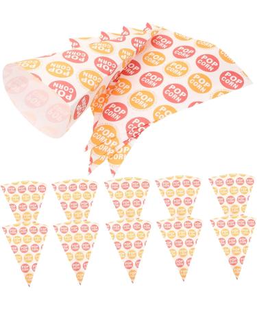 DOITOOL 100 Pcs Popcorn Bag Mini Candy Cookie Packaging Bags Christmas Cone Bags Pink Marshmallows French Fry Holder Pink Gift Bag Cookies Bags Pink Popcorn Child Paper Wedding Packing Bag - Buy Online on GoSupps.com