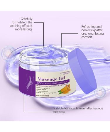 Soothing Gel Relieving Body Cream 100 Grams Gel for Relief of Muscles and Joints in Back Knee Foot Shoulder Neck Hand Ankle Hip Elbow - Buy Online on GoSupps.com