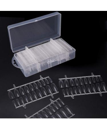 300 Ultra-Thin Almond Shape Artificial Fingernails No Lift Transparent Perfect for Nail Art & DIY Manicure - Buy Online on GoSupps.com
