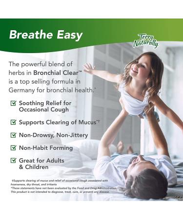Terry Naturally Bronchial Clear 90 Tablets - Support Respiratory Health & Clear Breathing - Buy Online on GoSupps.com