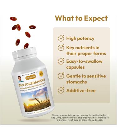 ANDREW LESSMAN Phytoceramides with Biotin 30 Softgels - Skin s Vital Natural Internal Moisturizer. Naturally Enhances Soft Smooth Radiant Skin. No Additives. Small Easy to Swallow Softgels 30 Count (Pack of 1) - Buy Online on GoSupps.com