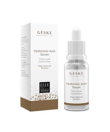 GESKE Hyaluronic Acid Serum | For Dry Skin | Facial Care with Hyaluronic Acid | Anti-Aging Serum | Vegan Formula | No Animal Testing | Complements GESKE SmartAppGuided Devices