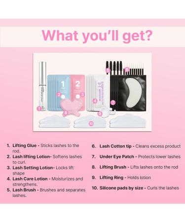 CLIONE PRIME Lash Lift Kit - 44 Pcs Eyebrow Lamination & Eyelash Perm for Home & Professional Use - Made in Korea - Buy Online on GoSupps.com