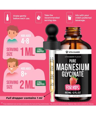 Kids Magnesium glycinate Liquid Drops Supplement - Buy Online on GoSupps.com