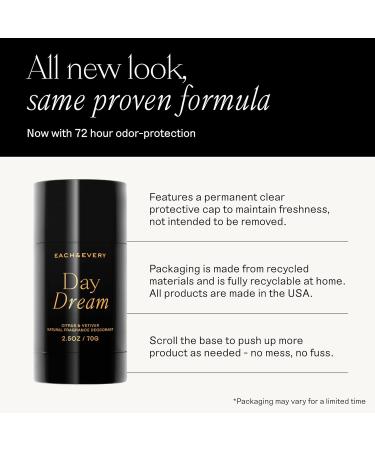 Each & Every All Natural Deodorant for Men- Aluminum-Free Sensitive Skin Plant-Based Baking Soda-Free Long Lasting 24 Hr Odor Control - Citrus & Vetiver Travel Size (2 Pack 2.5oz) Citrus & Vetiver 2.5 Ounce (Pack of 2) - Buy Online on GoSupps.com