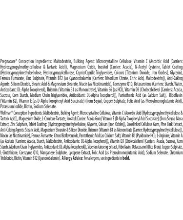 THREE PACKS of Vitabiotics Pregnacare His & Hers by Vitabiotics - Buy Online on GoSupps.com