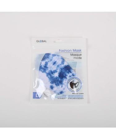 Bodico Tie-Dye Cotton/polyester Washable Face Mask for Adults Blue 1 Countmulti - Buy Online on GoSupps.com