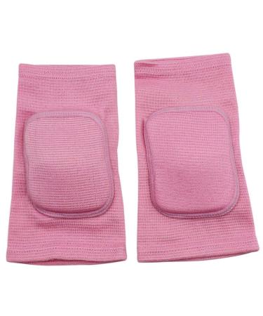 MINILUJIA 2PCS/Pair Kids Knee Brace Pad Non-slip Sponge Sleeves Breathable Flexible Elastic Children Knee Support Protector Cover pink X-Small (Pack of 2)