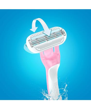 Gillette Venus Sensitive Disposable Razors for Women with Sensitive Skin Delivers Close Shave with Comfort 15 Count (Pack of 1) - Buy Online on GoSupps.com