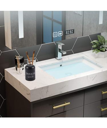 Buy Simpls Home Bathroom Toothbrush & Toothpaste Holder - Round Washing Tooth Bowl and Black Travel Mug for Camping - Durable PP Design - Buy Online on GoSupps.com