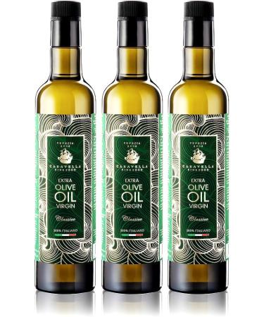  CARAVELLA FINE FOOD Pack of 12 Extra Virgin Olive Oil Caravella Classico 250ml - 100% Italian - Gourmet Exclusive Collection - Cold Extraction - New Fresh Harvest Olive Oil Campaign - Buy Online on GoSupps.com
