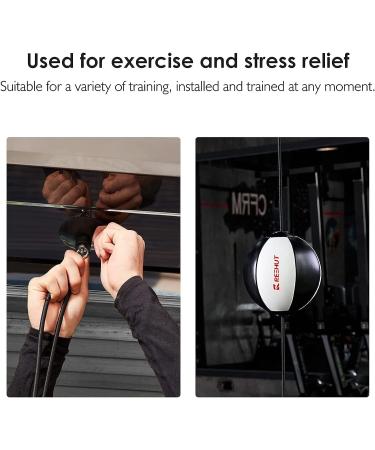 REEHUT Double End Punching Ball 7 Inch with Boxing Reflex Ball for Gym, MMA, Boxing - Includes 2 Ring Locking - Sports Punch Bag - Buy Online on GoSupps.com