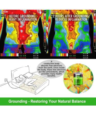 Therapy Equipment Mat - Grounding Mat with Conductive Cable & Breathable Pillow - Sleep Aid & Anxiety Relief (68 x 180cm) - Buy Online on GoSupps.com