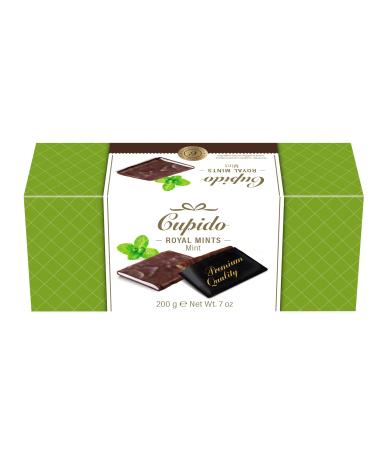 Cupido Belgian Chocolate | Dark Chocolate Mint Thin Chocolates | 21 pieces of Dark Belgian Chocolate 200g