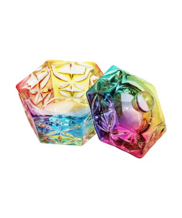 Nails Art Glass Dappen Dish Crystal Glass Dish Nails Art Dappen Dish With Lid Heart Shaped Liquids Crystal Cup