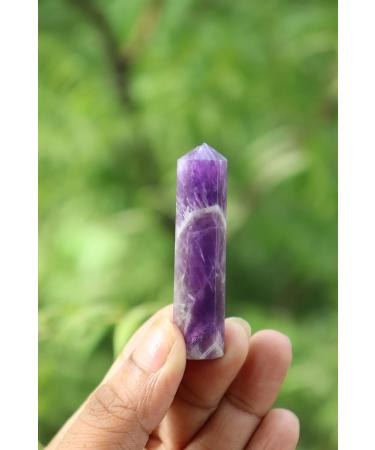 Third Eye Crystals Amethyst Point - Home Decor Reiki Gemstones Good Luck Towers & Religious Gifts - Buy Online on GoSupps.com