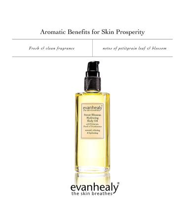 evanhealy Sweet Blossom Hydrating Body Oil | Organic Jojoba, Sesame, Sunflower Blend | Moisturizer, Massage & Facial Cleanser - Buy Online on GoSupps.com