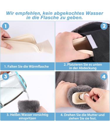 2-in-1 Electric-Free Foot Warmer Hot Water Bottle | Pain Relief for Home Office & Outdoor | Perfect Gift for Women & Parents - Buy Online on GoSupps.com