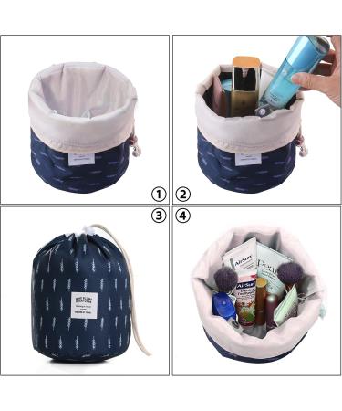 Portable Makeup Bag & Toiletry Organizer Pouch for Women - Cactus + Leaf Foldable Travel Cosmetic Bag - Buy Online on GoSupps.com