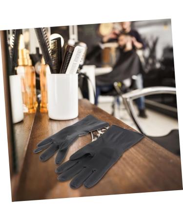 Vintorky Medium Hairdressing Gloves - Reusable & Disposable Nitrile Rubber for Couples | Black Shampoo & Dye Gloves | Large Man Tools - Buy Online on GoSupps.com