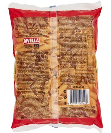  Italian Gourmet E.R. Divella Mezze Penne Rigate No. 42 Pack of 10 durum wheat semolina pasta 500g + Italian Gourmet Polpa di Pomodoro 400g - Buy Online on GoSupps.com