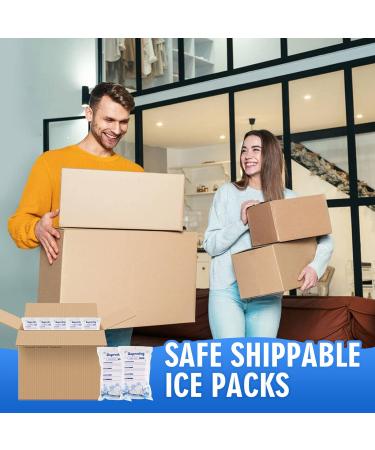 36pc Dry Ice Packs for Shipping - Reusable Cold Shipping Packaging for Frozen Food & Drinks - Bulk Dry Ice Sheets for Coolers - 4.33in x 7.3in - Buy Online on GoSupps.com