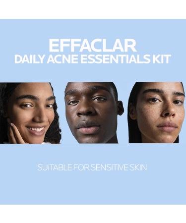 Effaclar Daily Acne Essentials Kit Acne Treatment System Salicylic Acid Acne Cleanser Pore Refining Toner & Matte Face Moisturizer for Oily Skin & Combination Skin Oil-Free 2 Month Supply - Buy Online on GoSupps.com