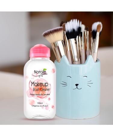 Norate Makeup Brush Cleaner Solution - Gentle Formula for Makeup Brushes, Sponges, and Powder Puffs - 4.4 FL.OZ - Buy Online on GoSupps.com