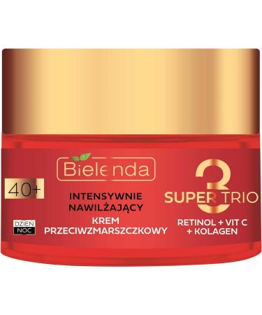 Bielenda SUPER 3 Trio Retinol + Vit C+ Collagen 40+ 50 ml - Buy Online on GoSupps.com