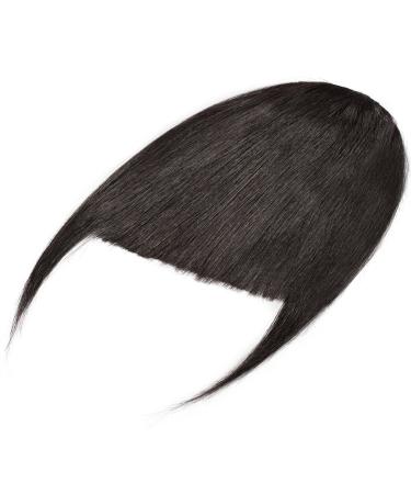 100% Remy Real Pony Hair Clip-in Bangs - Natural Black Fringe Extensions for Women - Buy Online on GoSupps.com