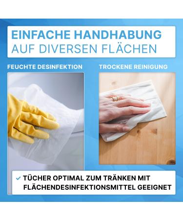 Arnomed Dry Disinfection Wipes - 90 Lint-Free Towels for Scratch-Free Cleaning & Disinfection | Ideal for International Shipping - Buy Online on GoSupps.com