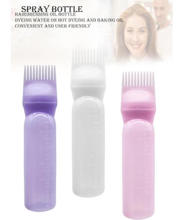 GDYS Hair Washing Bottle Hair Baking Oil Hot Dye Bottle with a Graduated Scale 3-Color Hair Dyeing and Baking Oil Bottle Washable hair dye bottle (Pink) - Buy Online on GoSupps.com